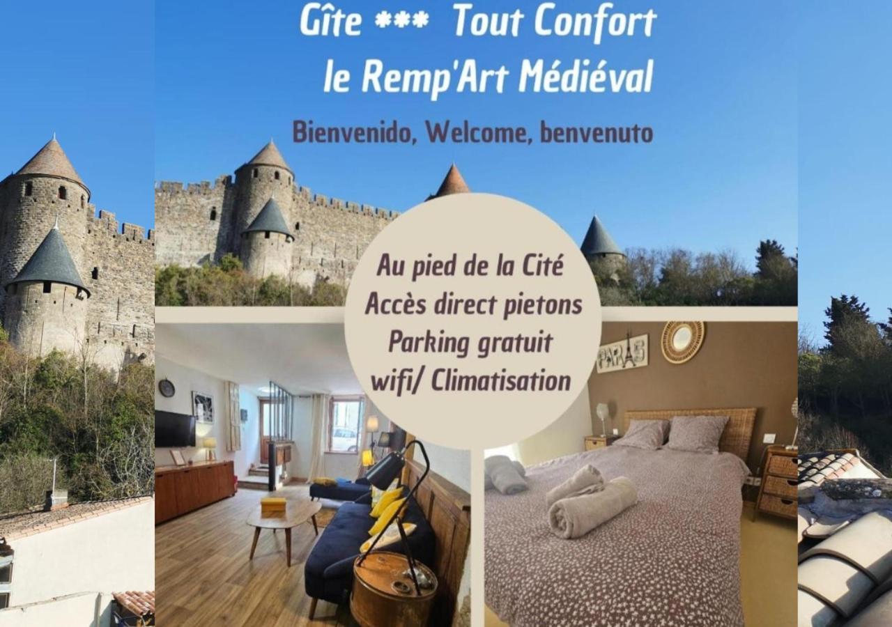 Cite Medievale- Le Remp'Art - Tout Confort - Acces Direct Pietons - Parking Gratuit Каркассон Экстерьер фото